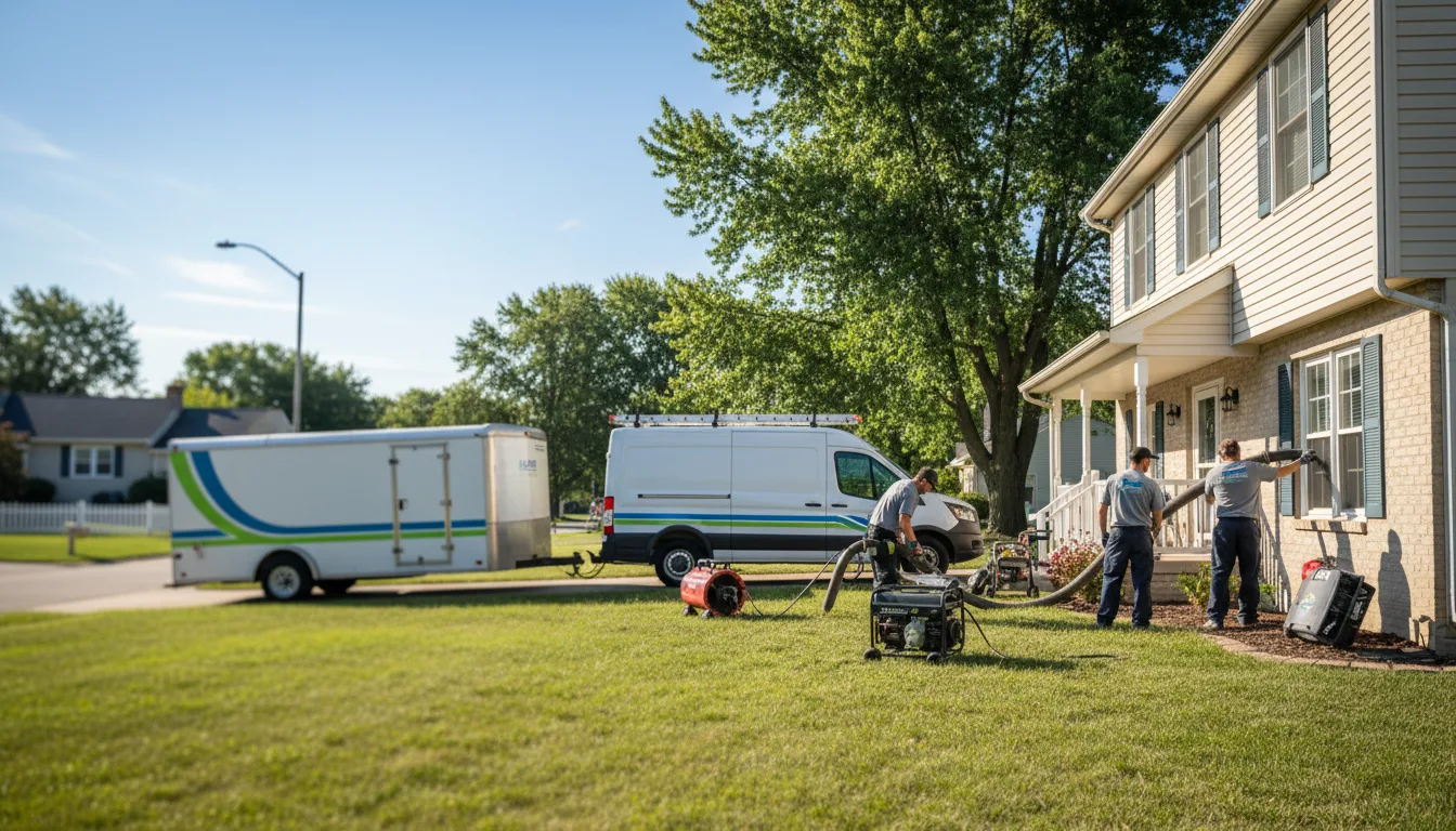 Flooded Basement Restoration And Cleanup With Repair in Schneider, IN near me